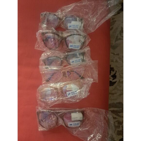 LOT #3 Blue Light Blocking eyewear for computer-tv-gaming protection inc 6 pairs - Picture 5 of 9